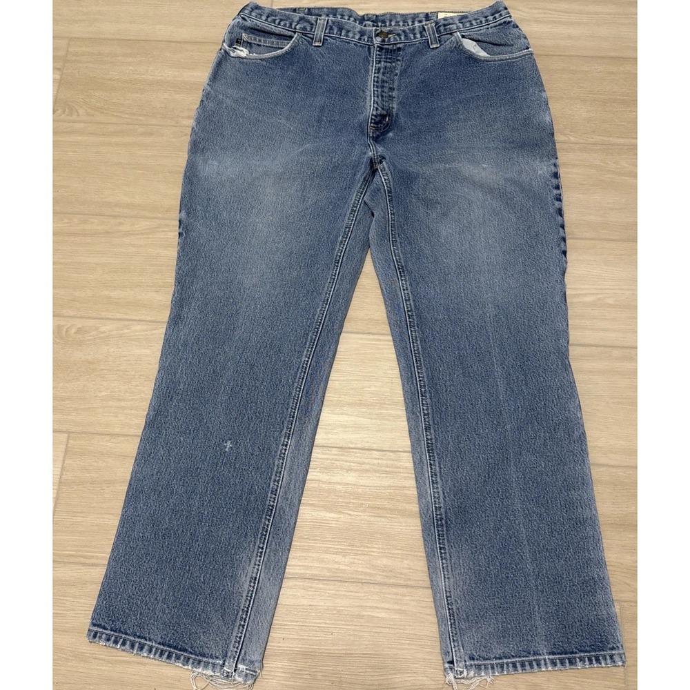 Carhartt FR Jeans Mens 40x32 Relaxed Straight Denim Blue Flame Resistant Pants